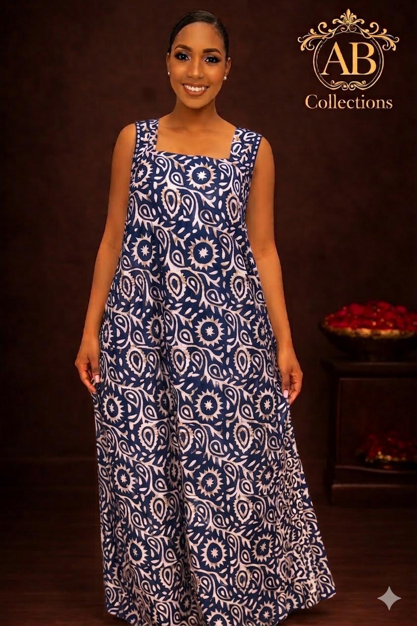 Sleeveless Batik Maxi